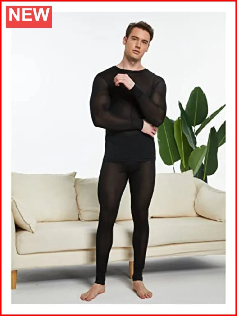 100% Silk Knitted Thermal Underwear Long Johns Bottom